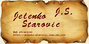 Jelenko Starović vizit kartica
